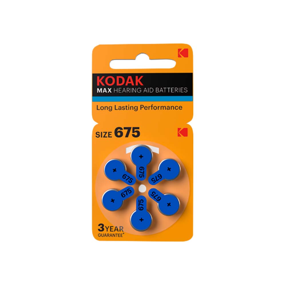 Kodak Pila Audífono 675 Pack 6 uds Alcalina